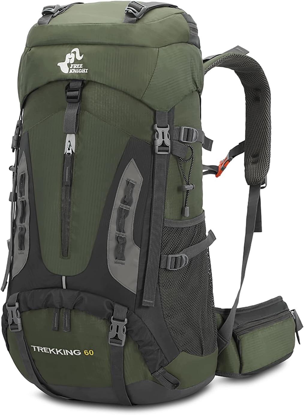 Bseash Plecak Turystyczny 60L Wodoodporny Pokrowiec Trekking Camping Góry