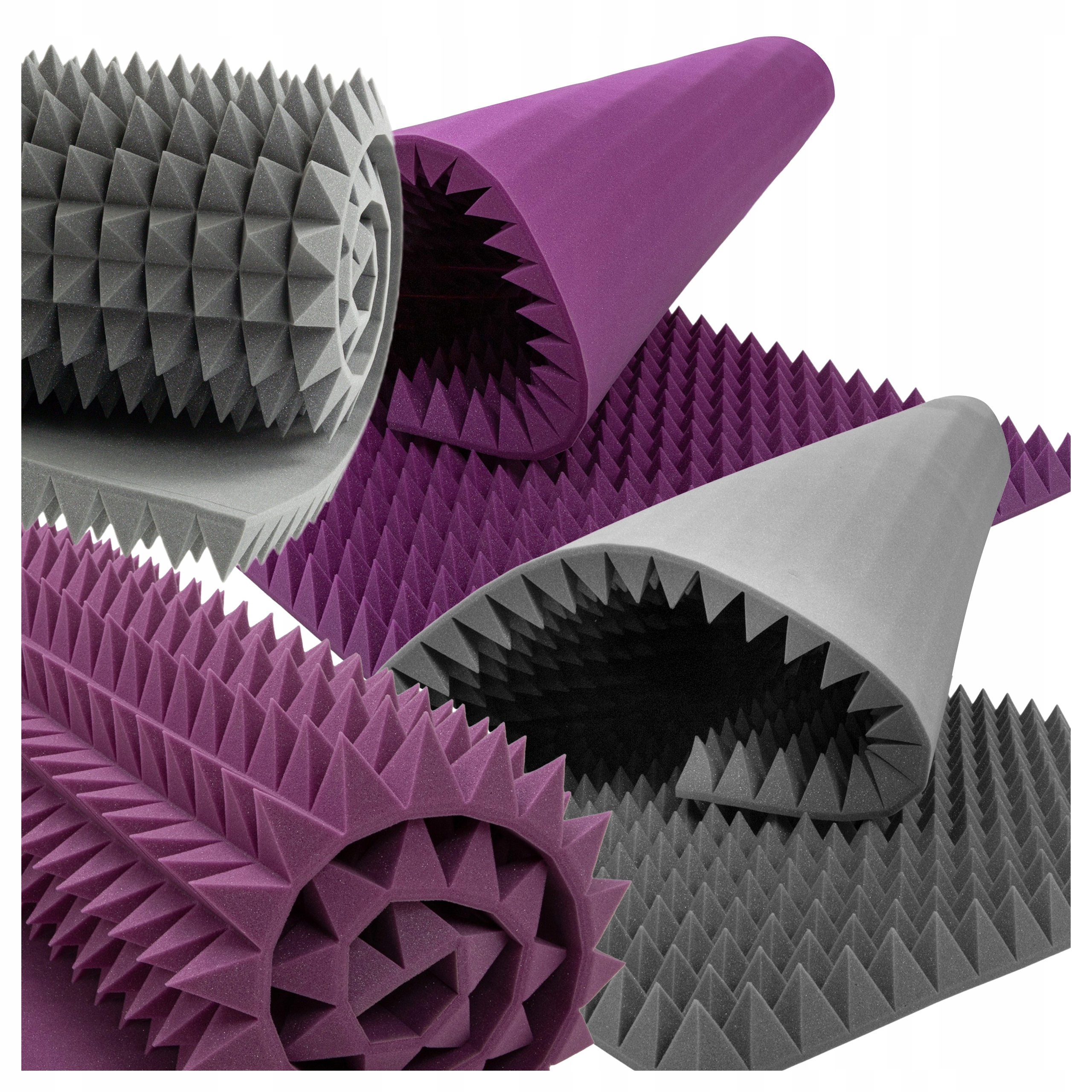 Pyramidové tlumící pěny 7 cm akustické 4 m2 dekorace do dětského pokoje