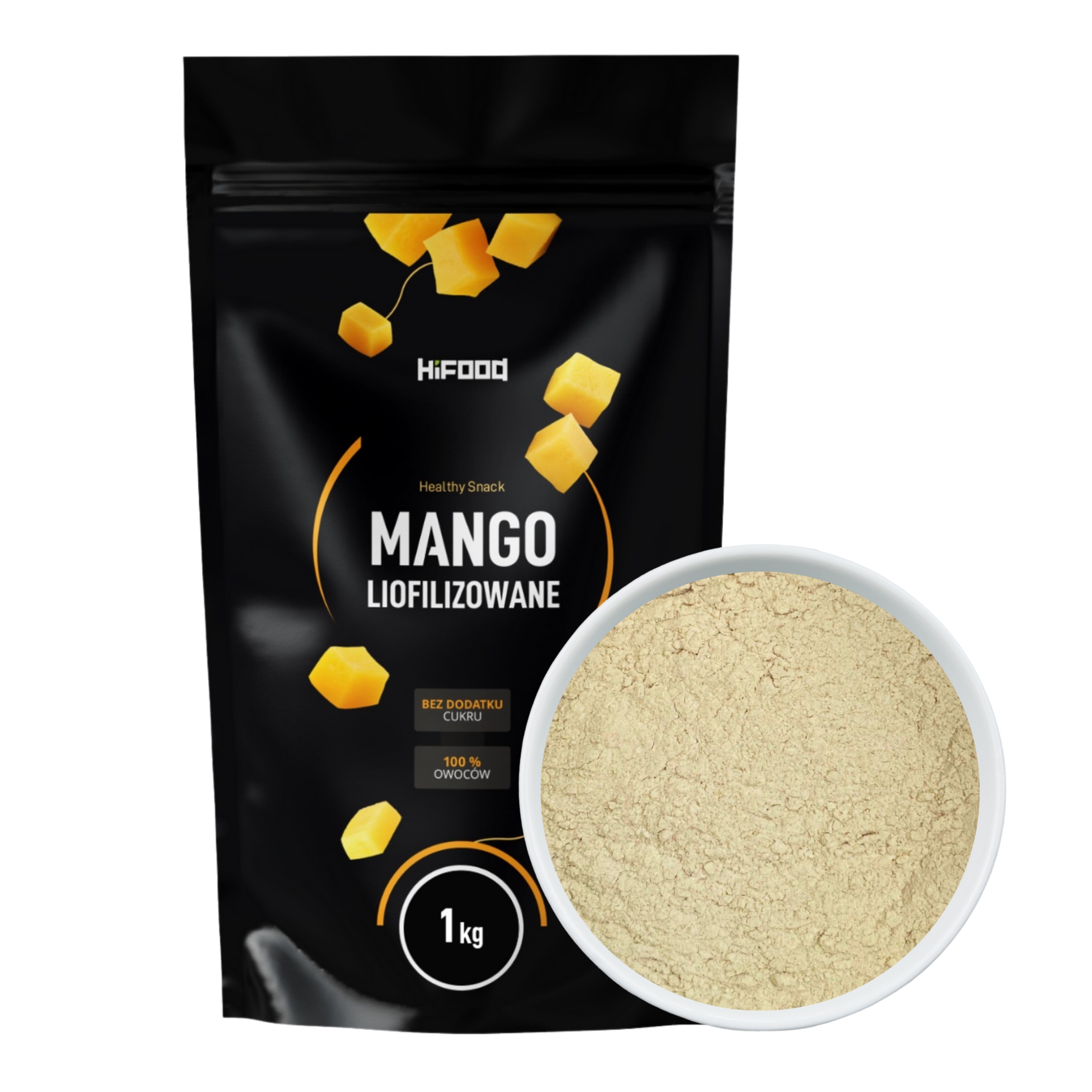 Mango liofilizowane Mango 100% Proszek 1 kg HiFOOD