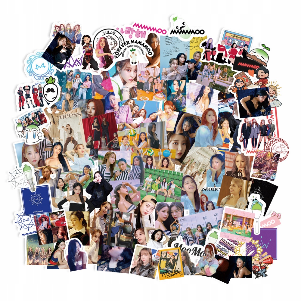 Zestaw Naklejek Sticker Bomb Wlepy Mamamoo K-Pop