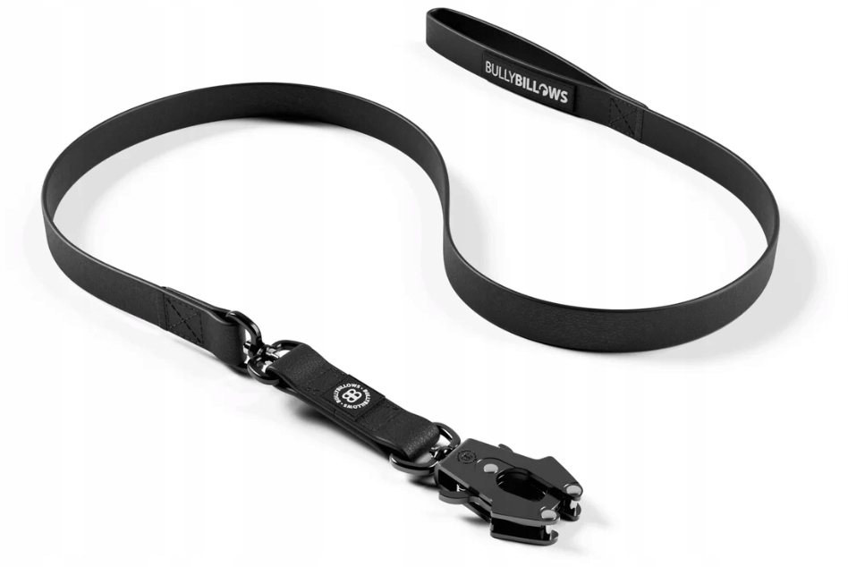 Levně BullyBillows Rotační vodítko pro psa 1.48 m Matte Black 100% voděodolná