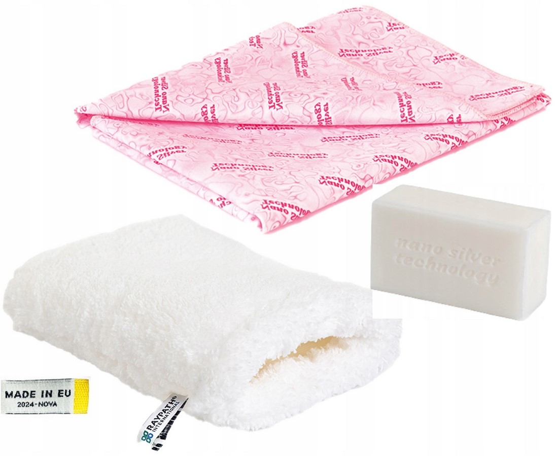 Levně Raypath Sada Rukavice Nova M Sunbeam Růžová Bílé mýdlo 100 g
