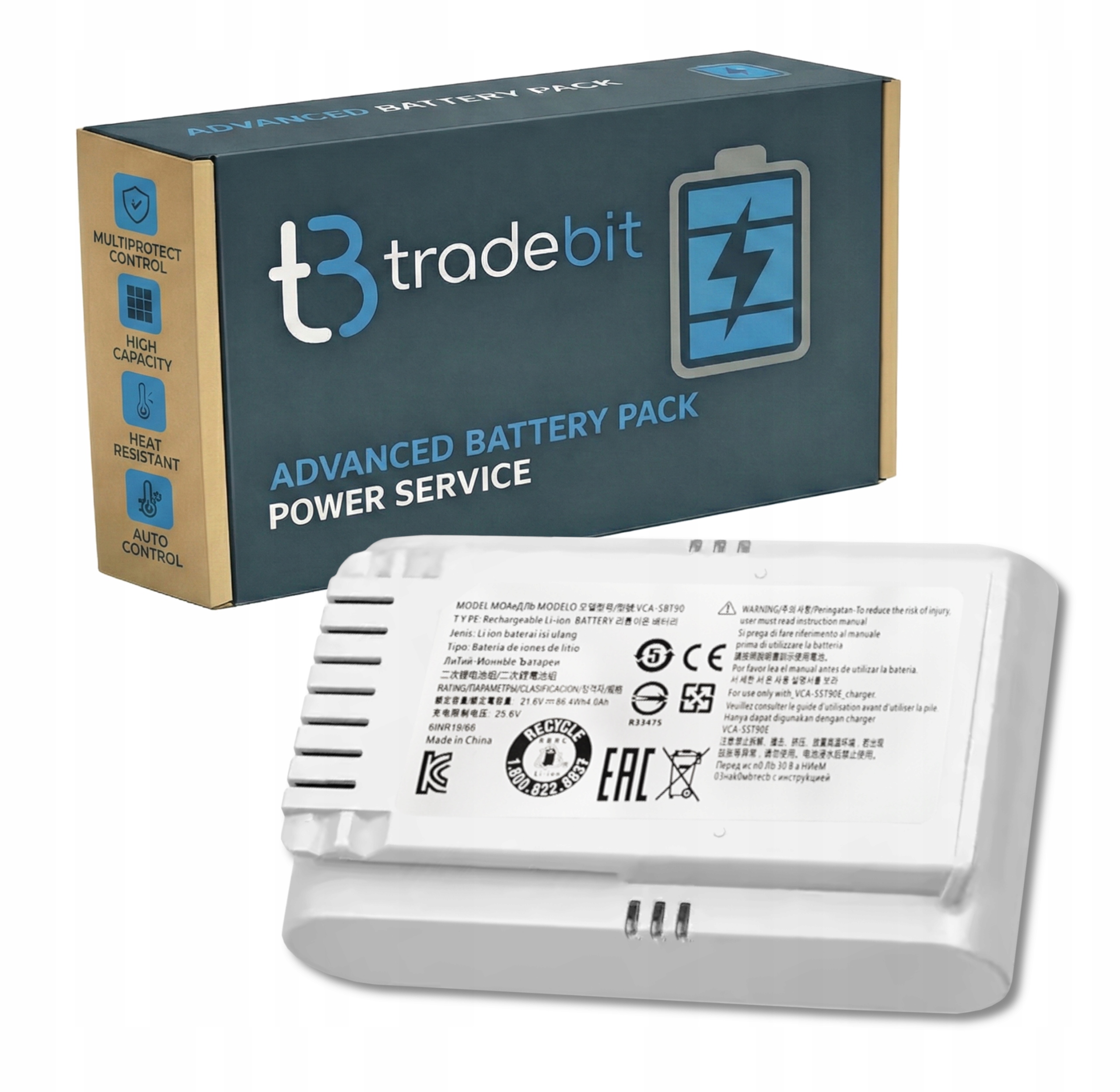 Batéria pre Samsung Jet 70 75 21.6V 4000 mAh VCA-SBT90E biela