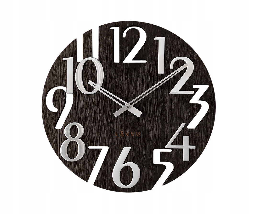 Nástenné hodiny Lavvu LCT1010 Style Black Wood, 40cm
