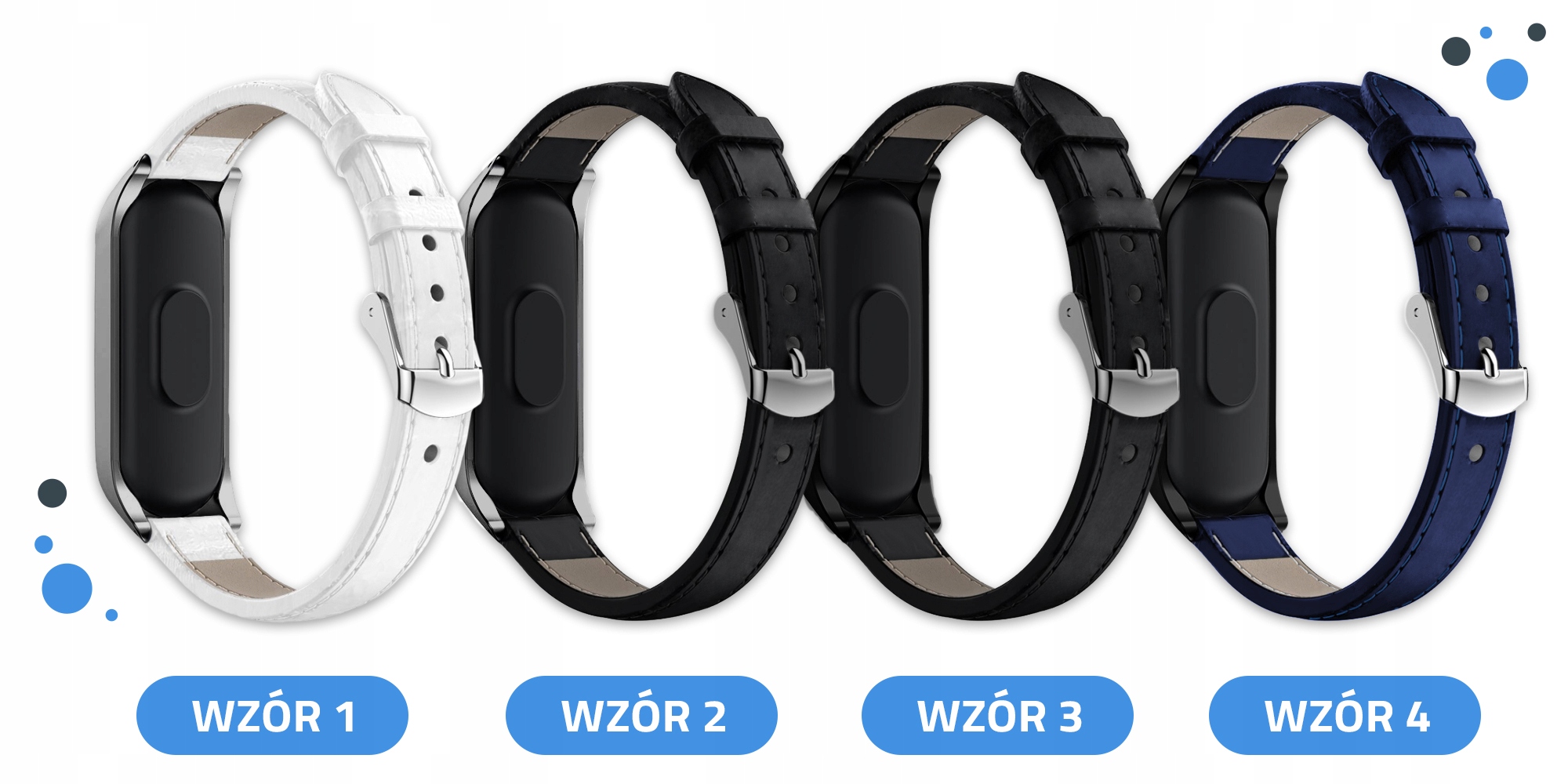 PASEK OPASKA SKRÓRZANA do XIAOMI MI BAND 5/6 Kompatybilność Xiaomi