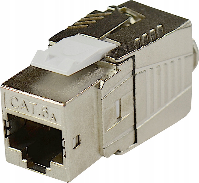 

Gniazdo Keystone RJ45 kat.6A 10Gbs beznarzędziowe