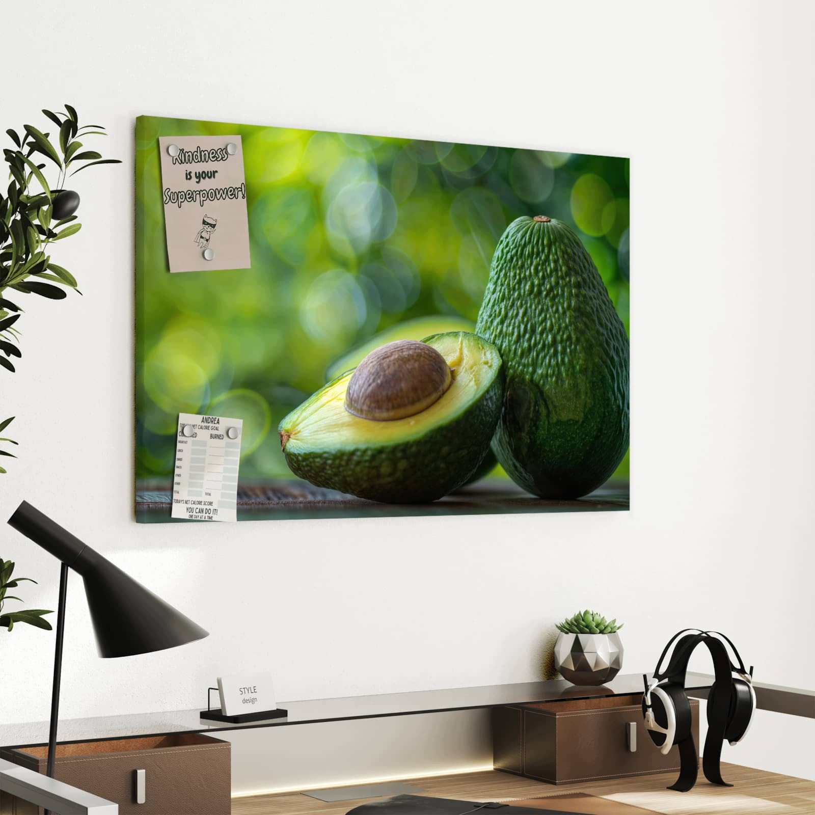 Magnetická tabule Avokádo Przekruj 60 × 40 cm