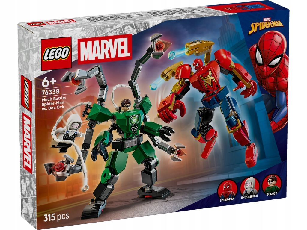 Lego 76338 Heroes Bitva mechů: Spider-Man versus Doc Ock