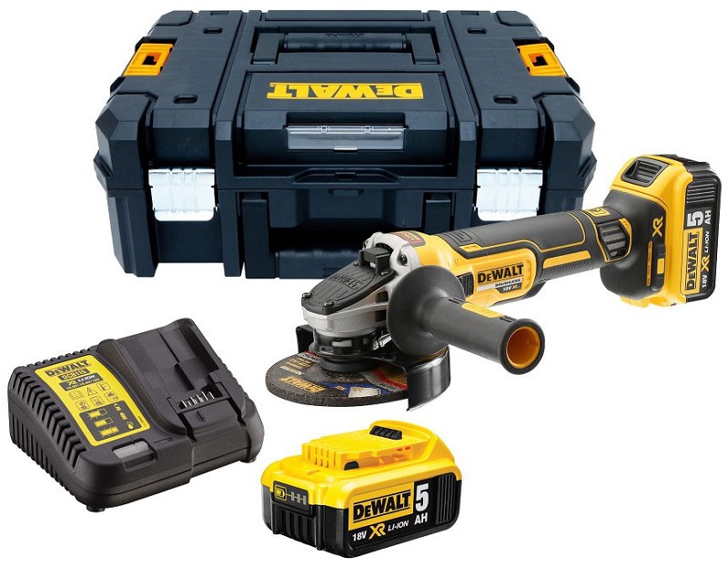 Akumulatorowa szlifierka kątowa DeWalt DCG405P2 Brushless 2 akumulatory 1