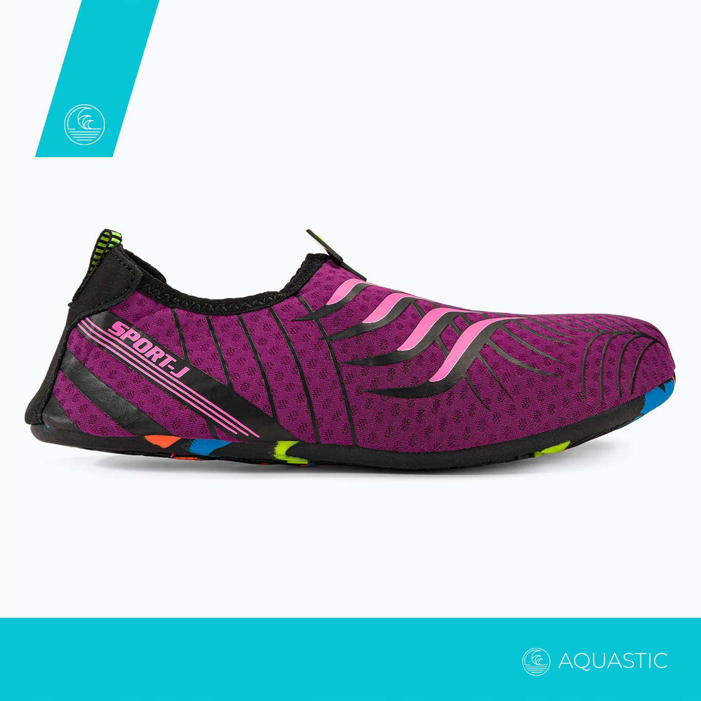 Buty do wody na plażę AQUASTIC fioletowe 42-43 Marka Aquastic