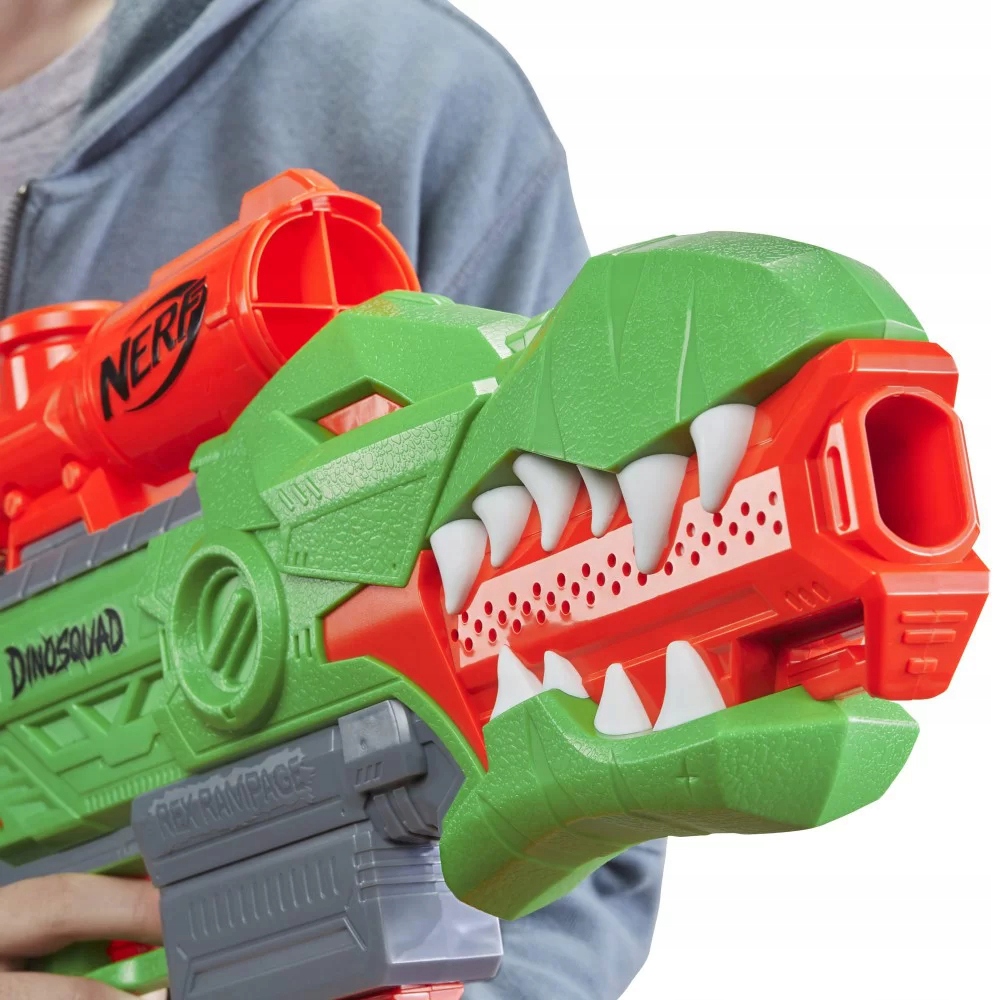 NERF DINO KARABIN REX AUTOMAT + MEGA DODATKI Marka NERF