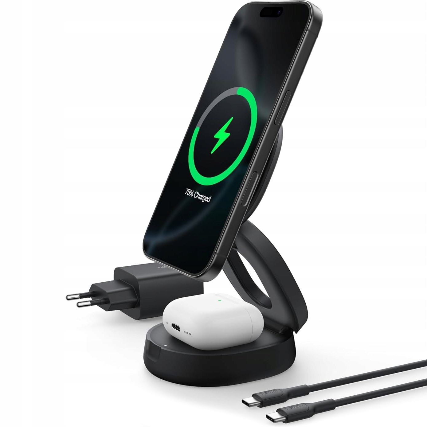 Belkin Ładowarka indukcyjna do MagSafe iPhone/AirPods, Galaxy /Buds Qi2 15W
