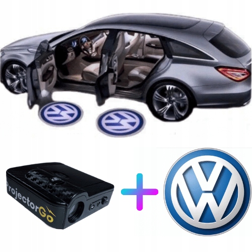 КОМПЛЕКТ ПРОЕКТОР ГАДЖЕТ ЛОГОТИП ДЛЯ АВТОМОБІЛЯ VOLKSWAGEN