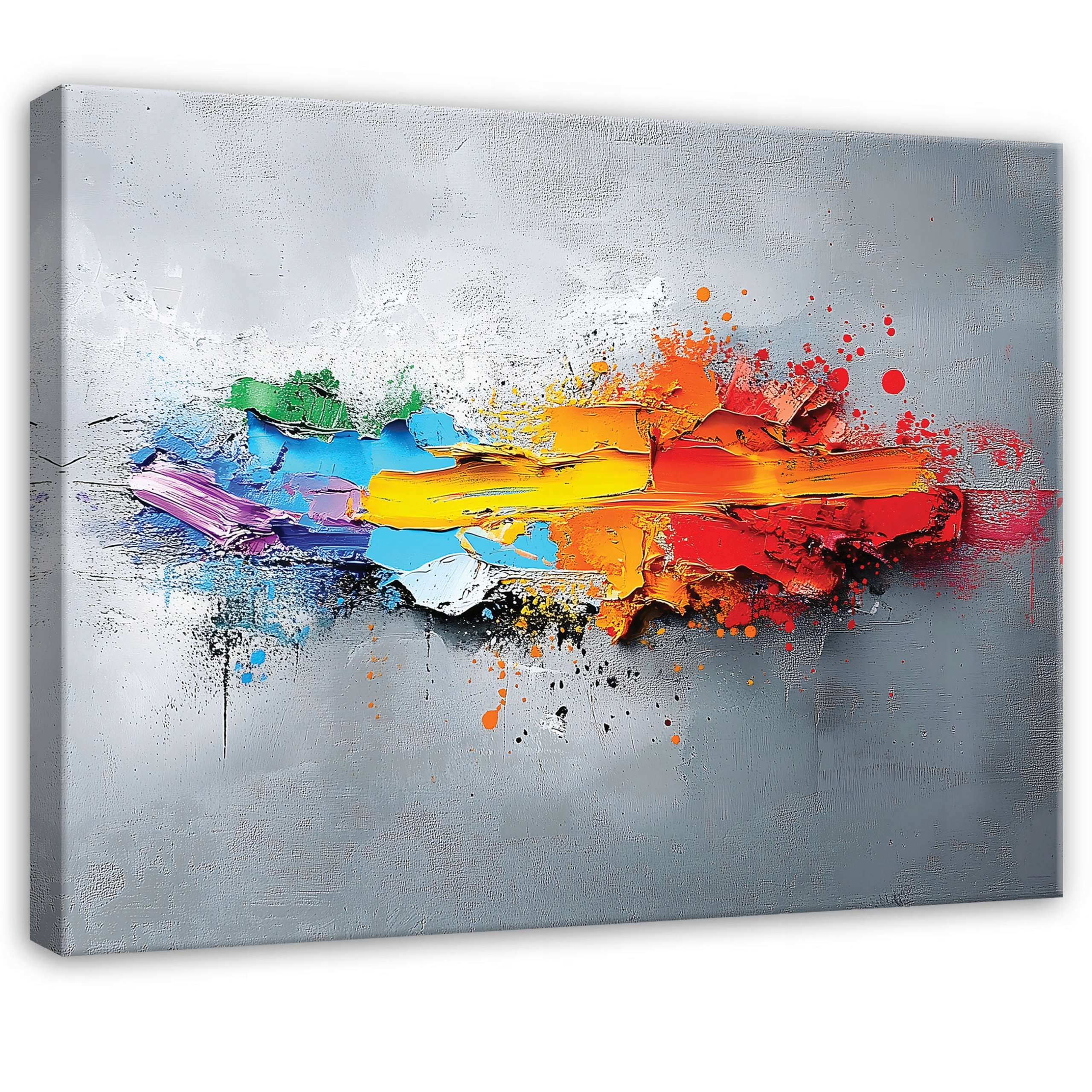 Obraz Abstrakce Šedý Barevný Do Ložnice Obývacího Pokoje Kuchyně Na Plátně 120x80