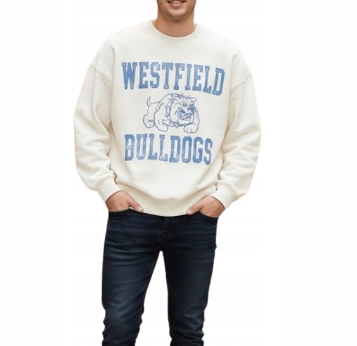 mikina Abercrombie Hollister XL buldok buldoci hranatý střih