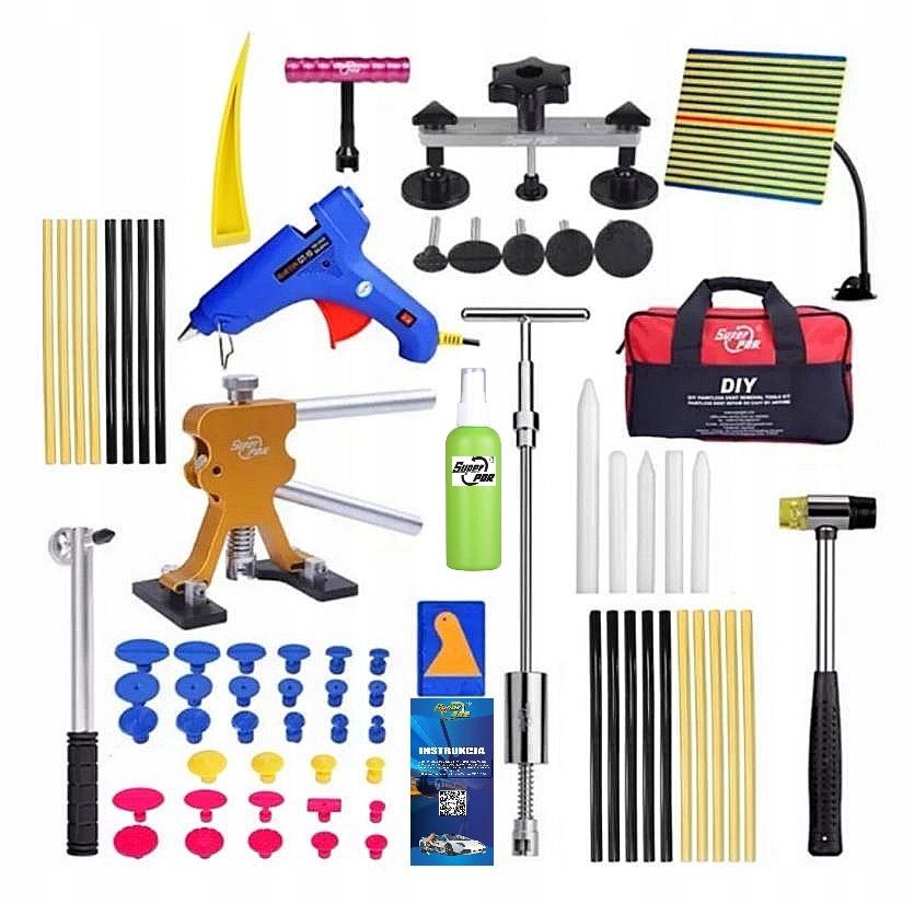 Zestaw narzedzi pdr Usuwanie wgniecen