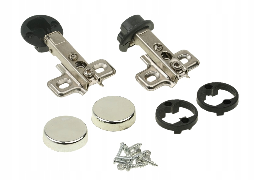 ZAWIAS PUSZKOWY DO SZKŁA + ZAŚLEPKA KOMPLET 2 szt