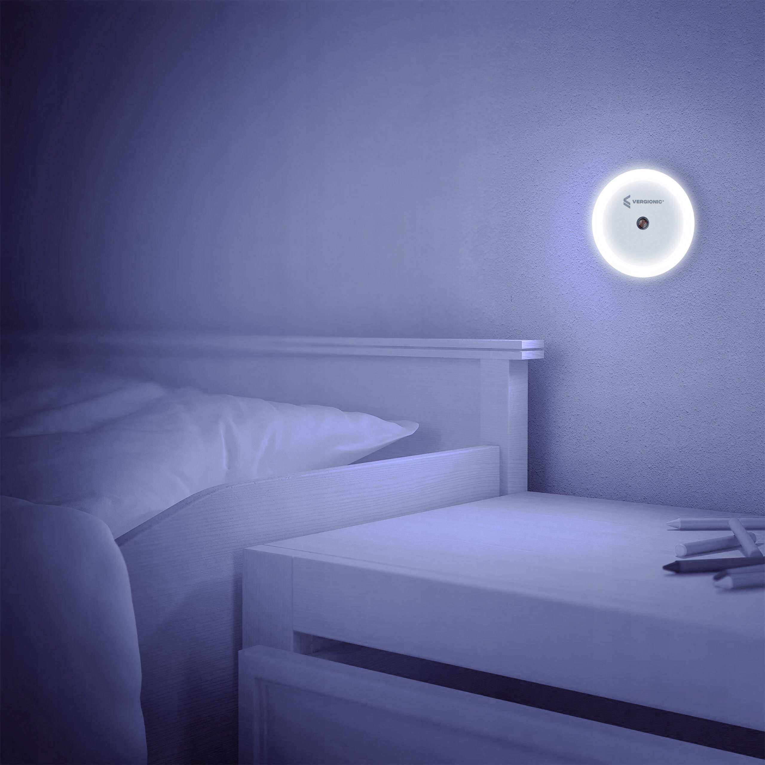 Lampka Nocna LED Kontakt Czujnik Zmierzch Bezpieczna 1W Kod producenta 7760