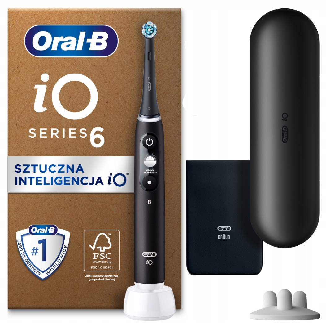 Szczoteczka elektryczna Oral-B iO 6 czarna akumulatorowa z Bluetooth