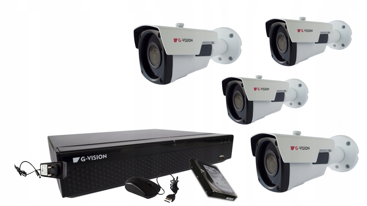 ZESTAW MONITORINGU IP 5MP MOTOZOOM DOM SKLEP FIRMA