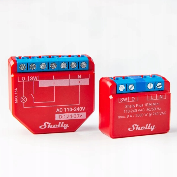 Sterownik Shelly Plus 1PM Mini WIFI pomiar mocy Liczba kanałów łączności 2