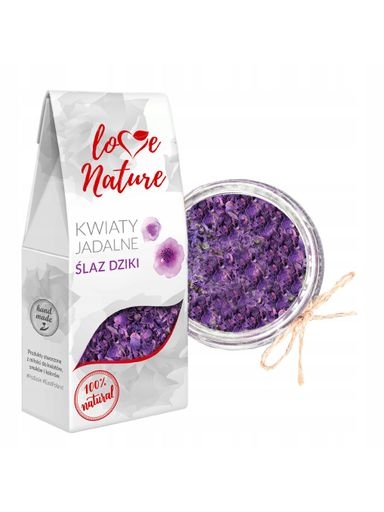 Levně 5 X LoveNature Jedlé Květy Sléz divoký 15 g