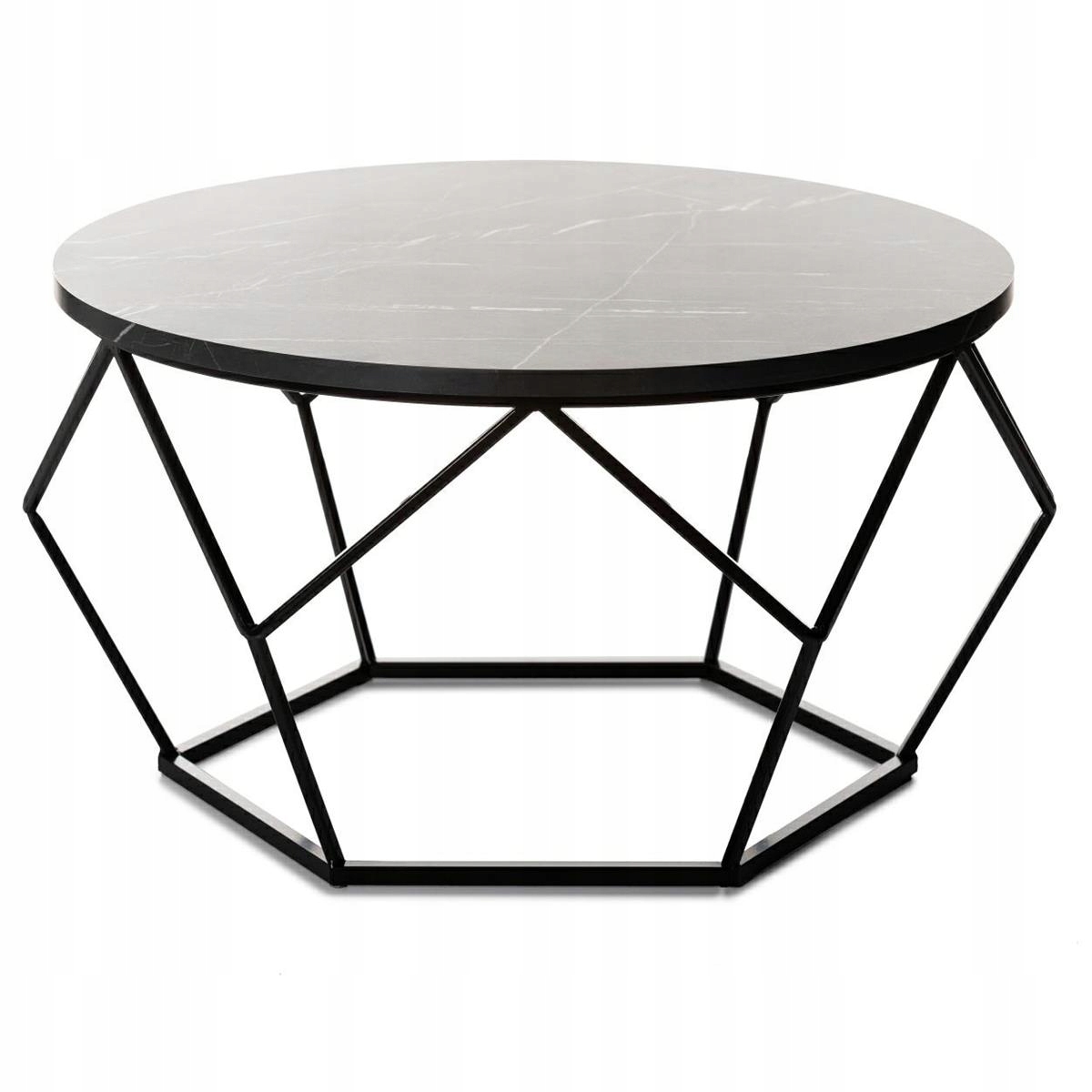 

Stolik kawowy nowoczesny styl 70 cm blat Mdf metal