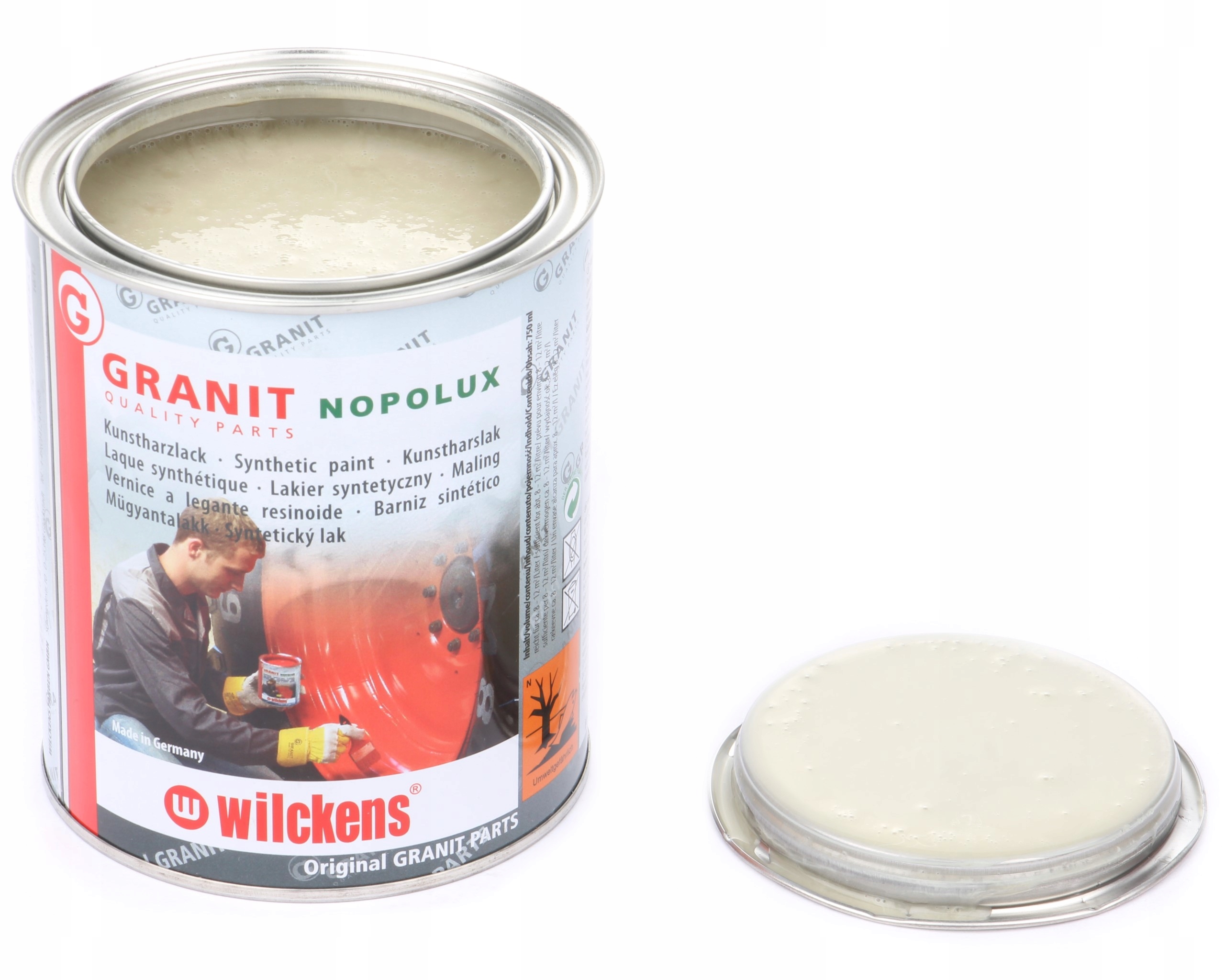 Světle šedá barva Claas 1l Wilckens Granit