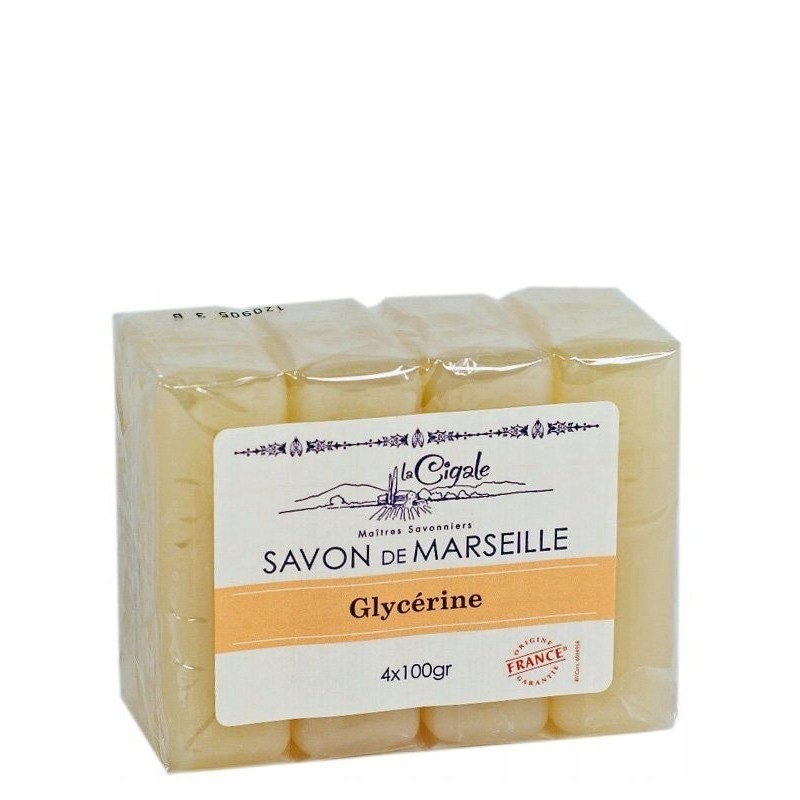 

Mydło Marsylskie Gliceryna 4 sztuki x 100g Francja