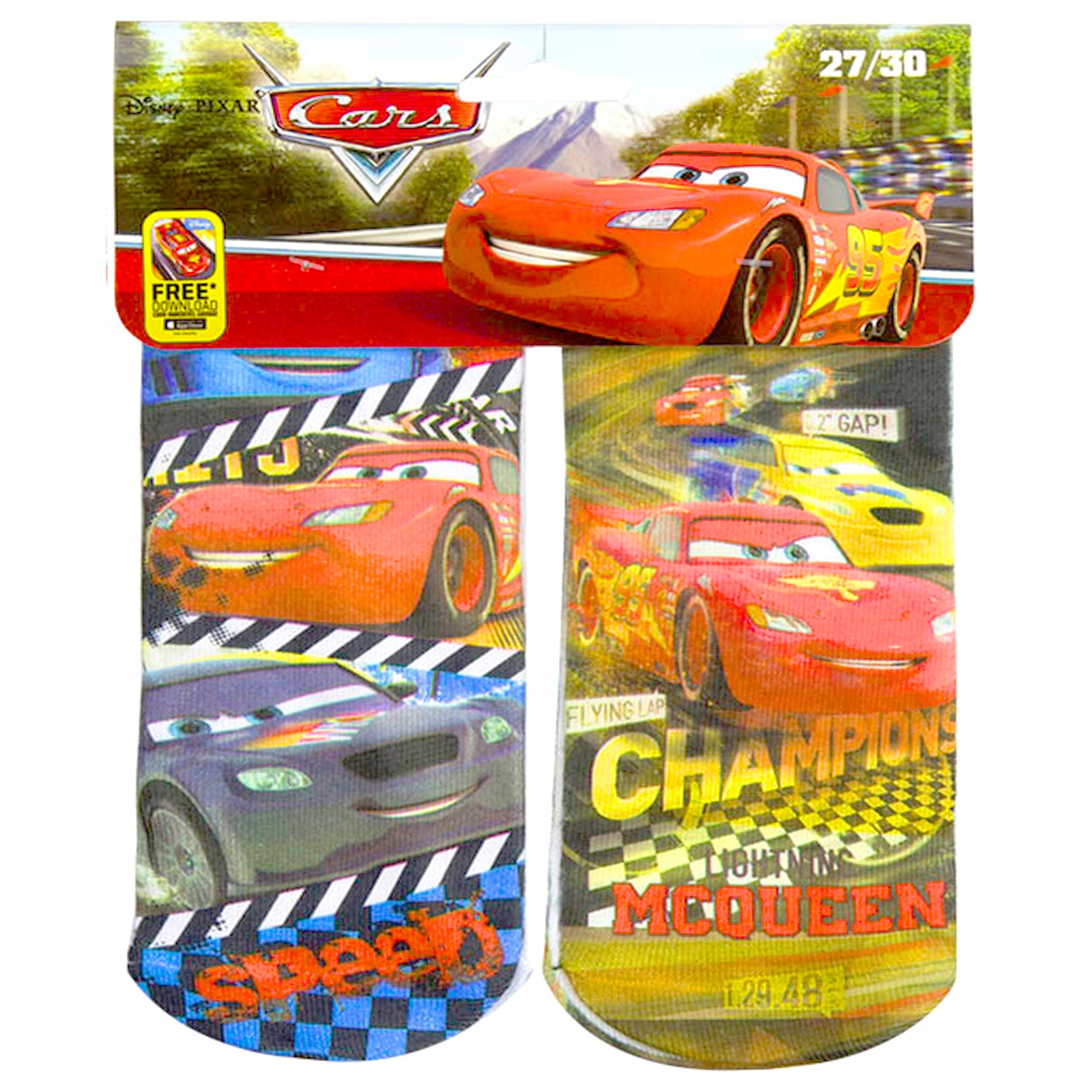 

Skarpetki dziecięce Disney Auta-Cars 23-26 2 pary
