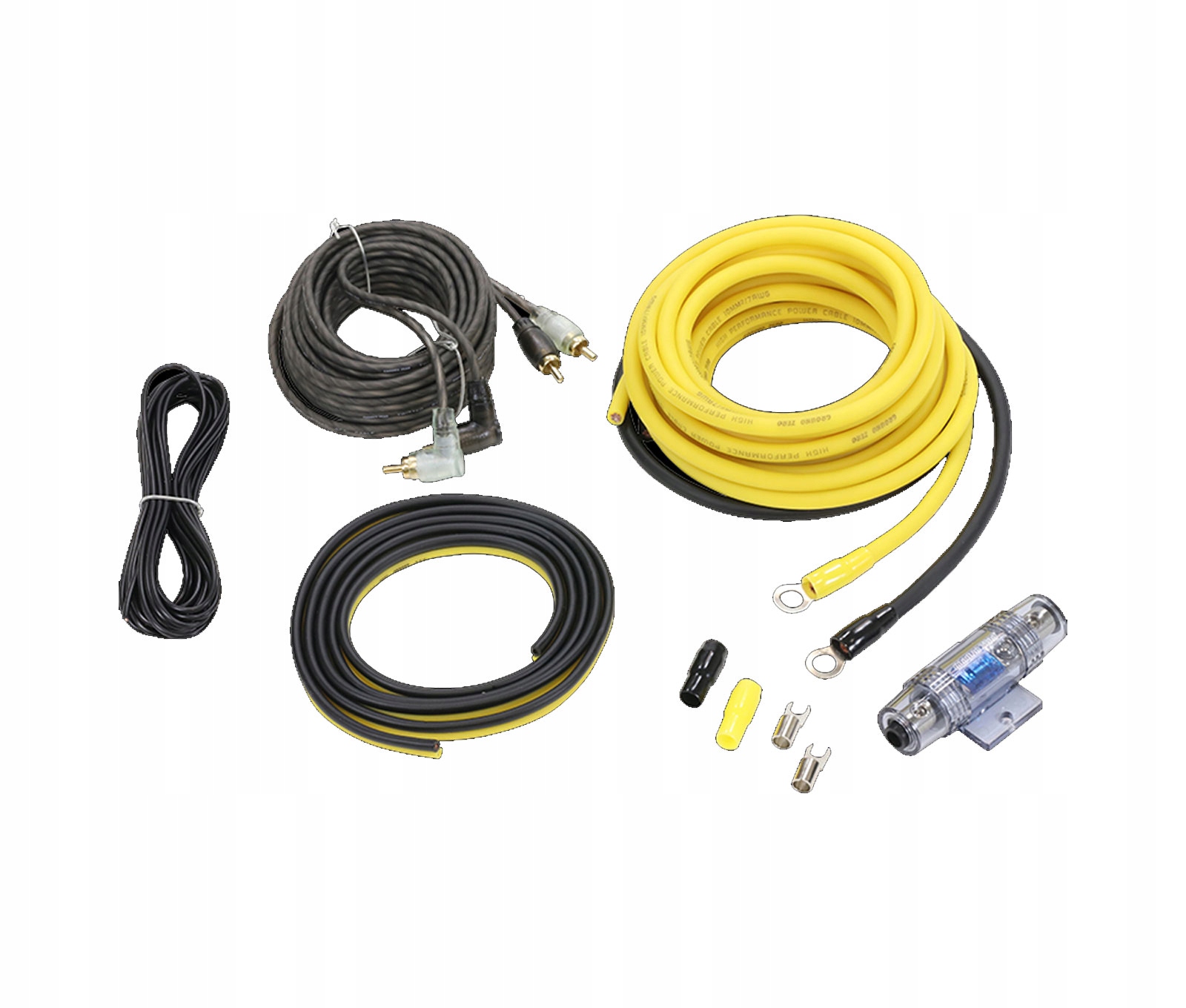 Sada kabelů pro automobilový zesilovač 10 mm2 – Ground Zero Gzpk 10XLC-II