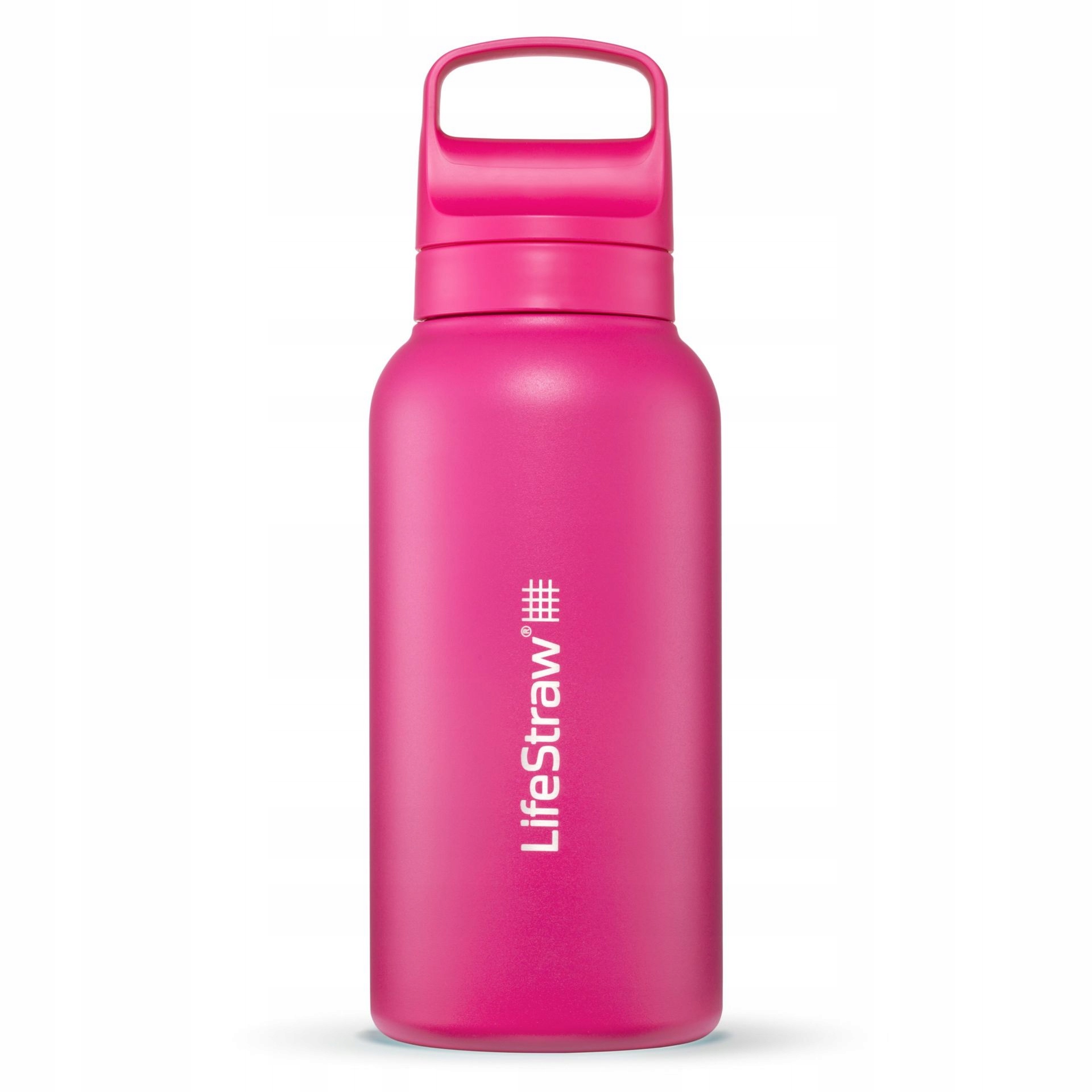 Kovová filtrační láhev Lahev Na Pití na vodu LifeStraw Go 2.0 1L Růžová Pink