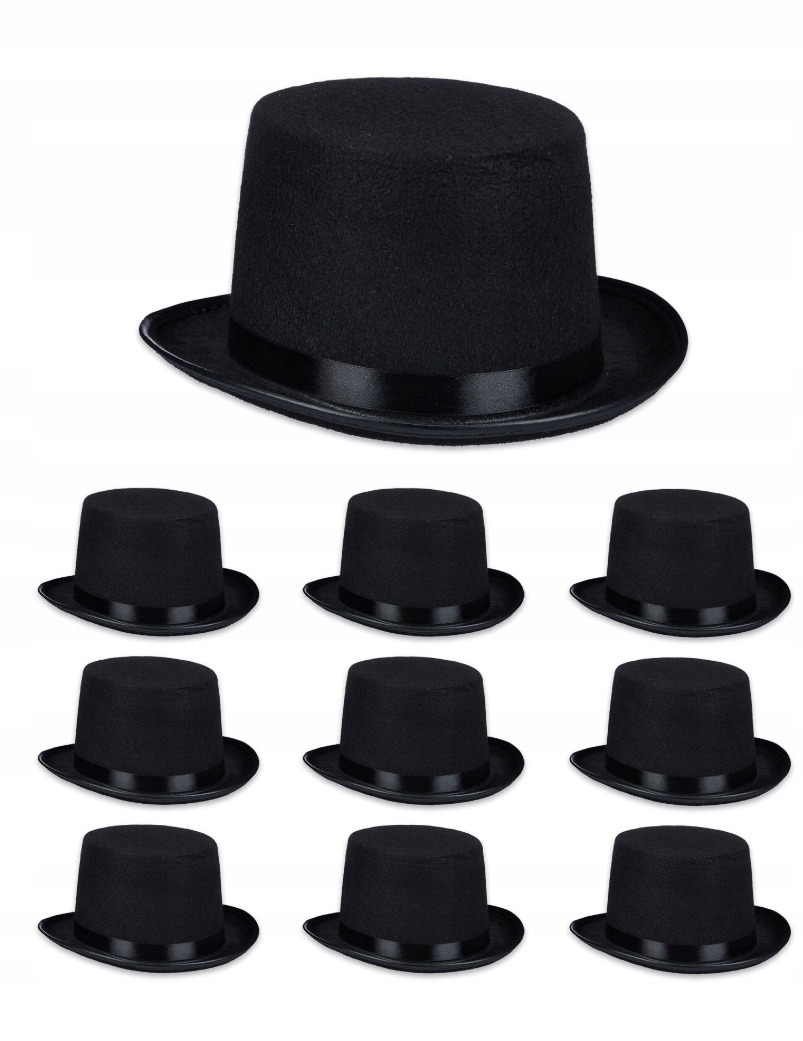 Cylindrický klobouk sada 10 kusů