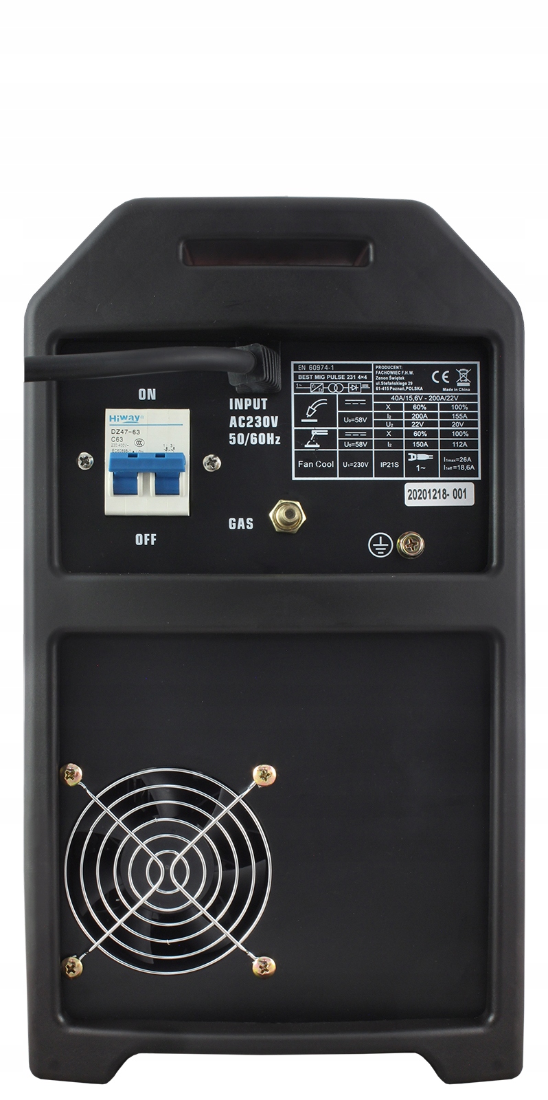 PÓŁAUTOMAT SPAWALNICZY MIGOMAT BEST MIG 231 PULS SPOT PRZYŁBICA SPAWALNICZA Marka Welder Fantasy