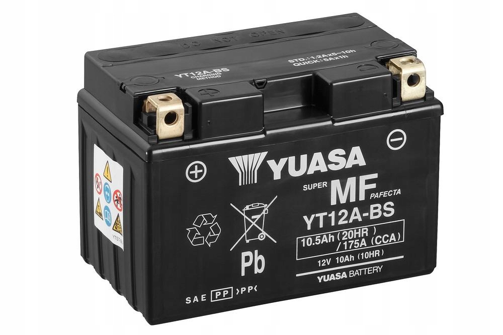 

Akumulator motocyklowy Yuasa YT12A-BS 10.5Ah 175A