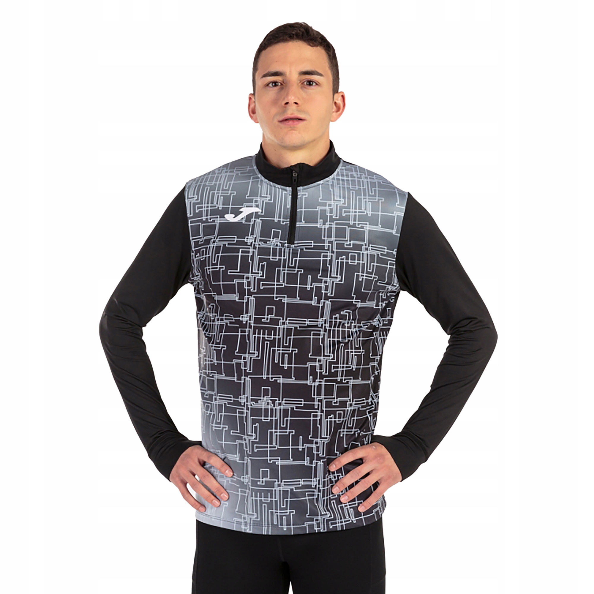 Bluza do biegania męska Joma Elite VIII black 101930 L