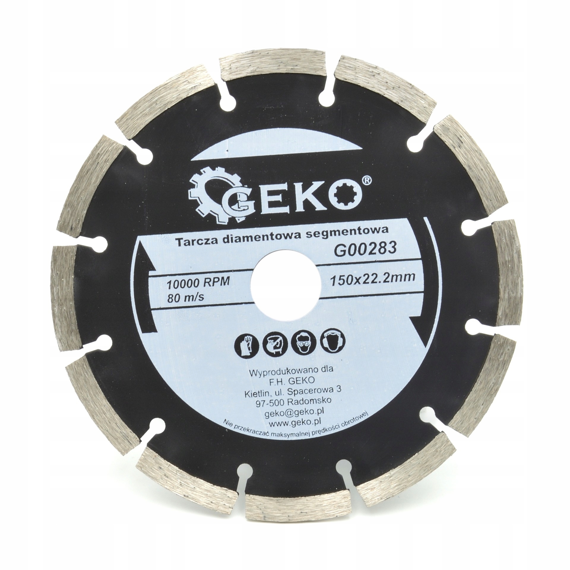 

Tarcza Diamentowa Segmentowa 150x22,2MM Geko