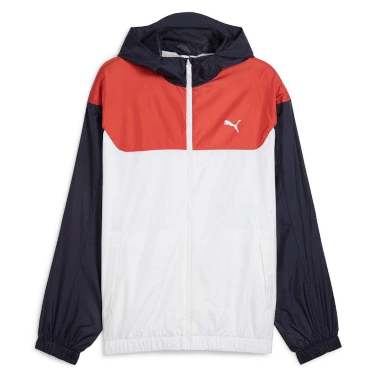 Pánská bunda Puma 68462602 Ess Relaxed Windbreaker Puma White Červená L