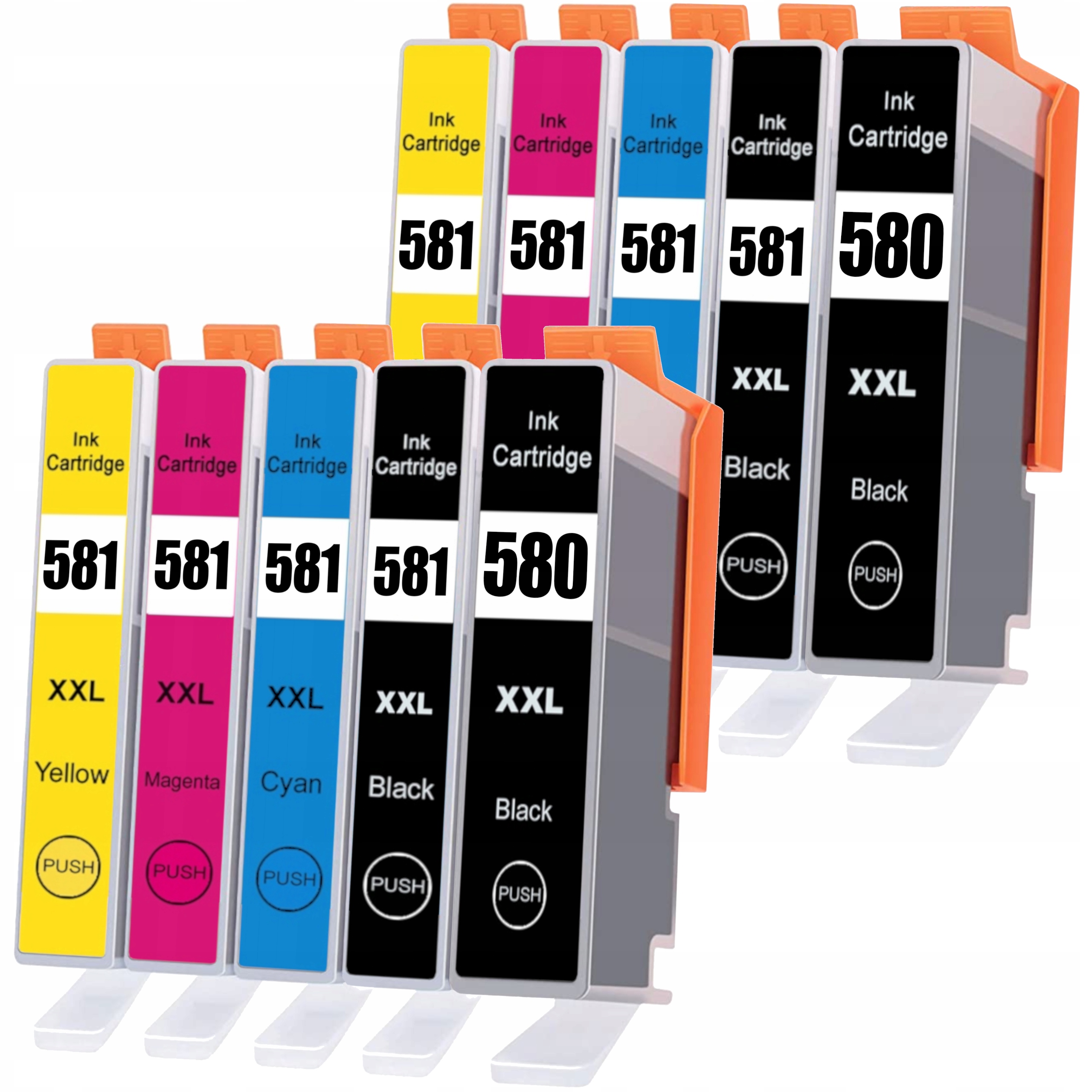 PGI-580XL Black, CLI-581XL Black, Cyan, Magenta, Yellow Multipack