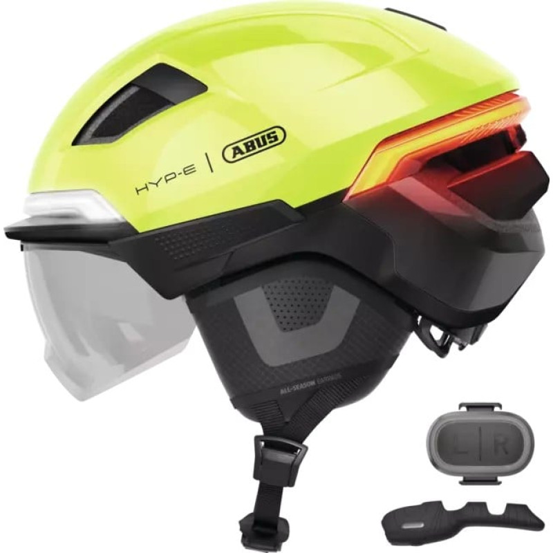 Abus Přilba Hyp-e Bl.ace městské na kolo signal yellow L (57-61 cm)
