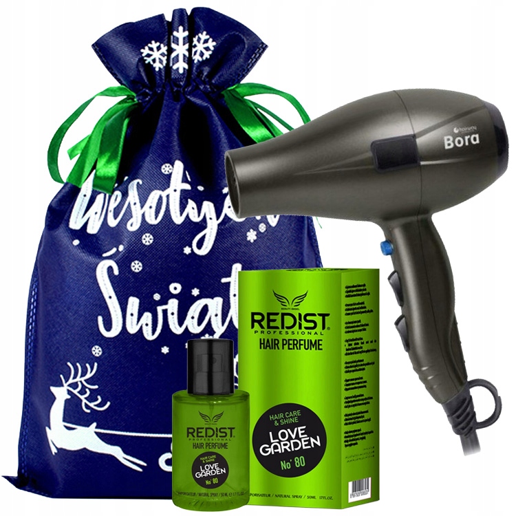 Dárková Sada Hairway Fén Bora Redist Parfém Love Garden Sáček
