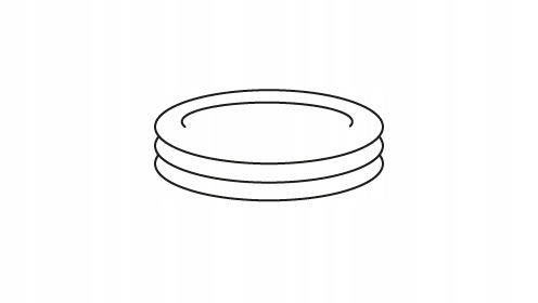 Spodek porcelanowy CRAFT 14,5 cm Linia BASIC