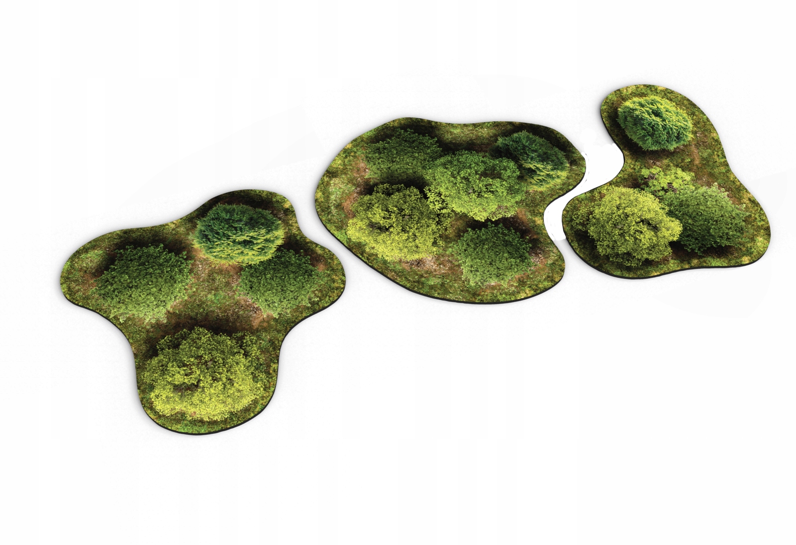 ZESTAW GUMOWYCH TERENÓW 2D - LAS