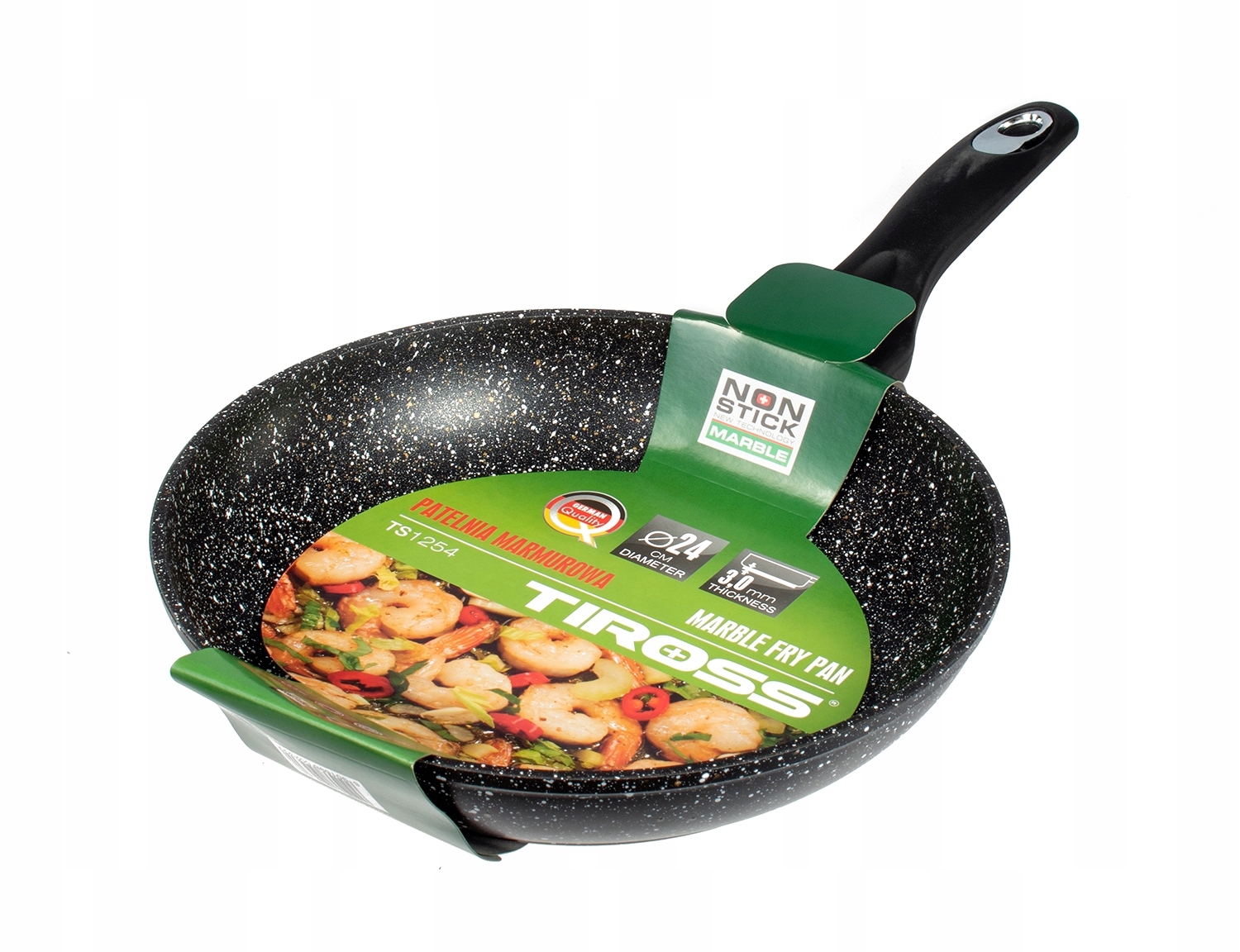 

Patelnia Z Powłoką Marmurową Tiross TS1254 24cm