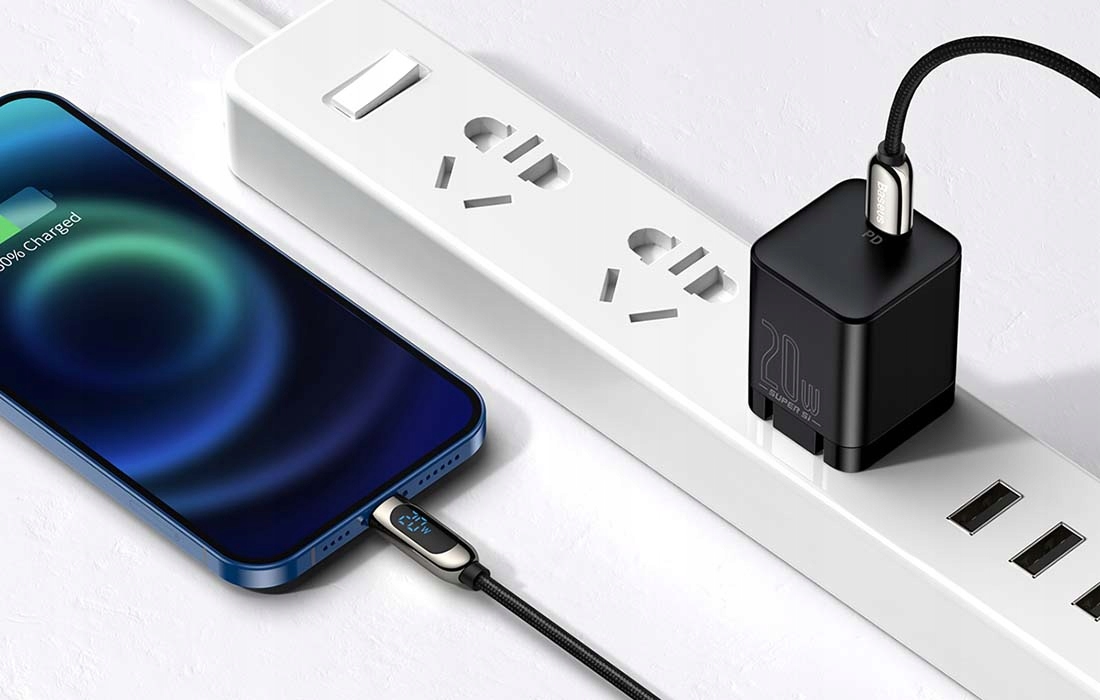 BASEUS MOCNY KABEL PRZEWÓD USB TYPU C DO LIGHTNING TELEFON IPHONE 20W 2M Zgodność ze standardem Quick Charge 2.0 Quick Charge 3.0