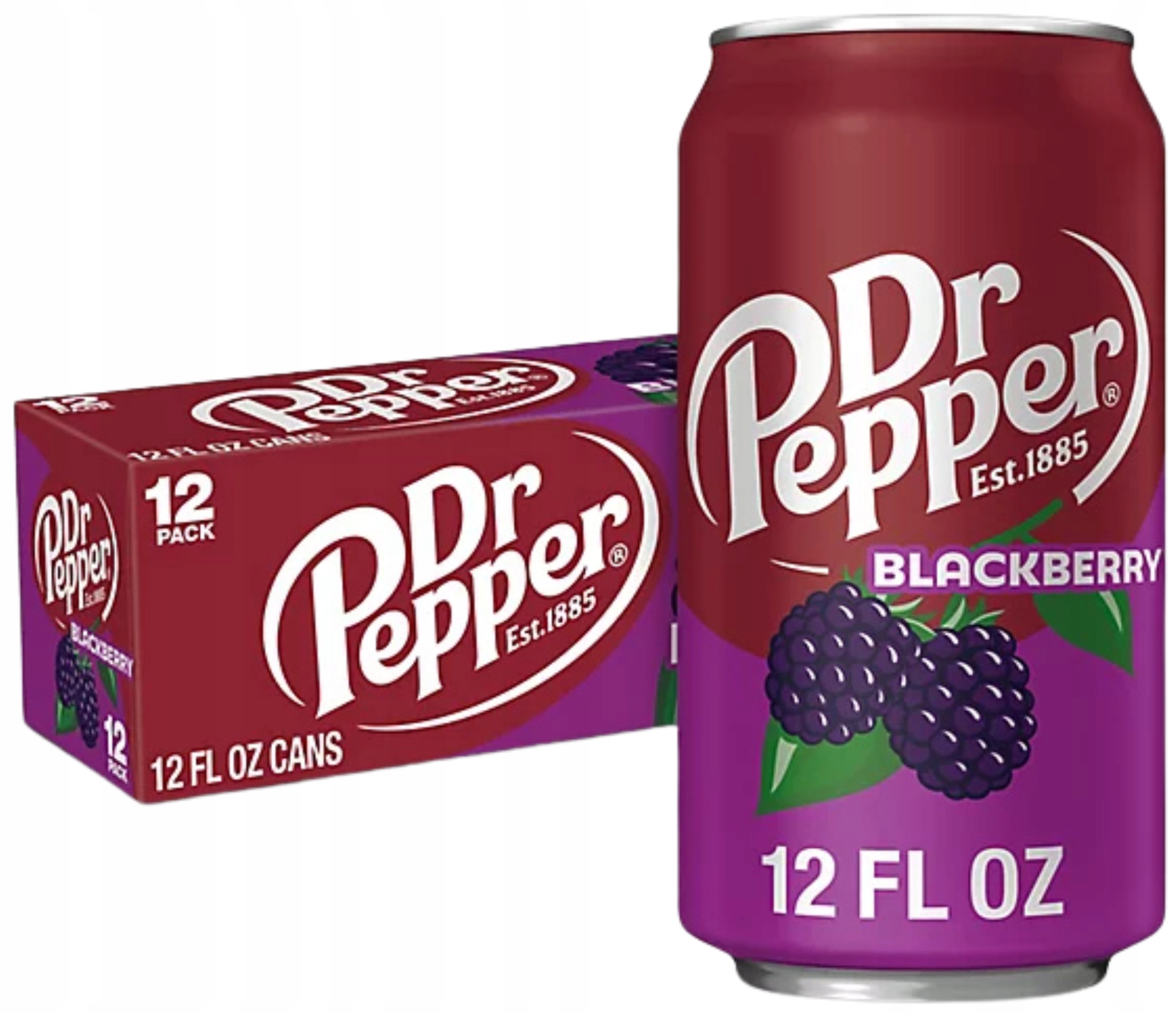 Levně 12 x Dr Pepper Blackberry 355 ml Usa Originální Rybízový