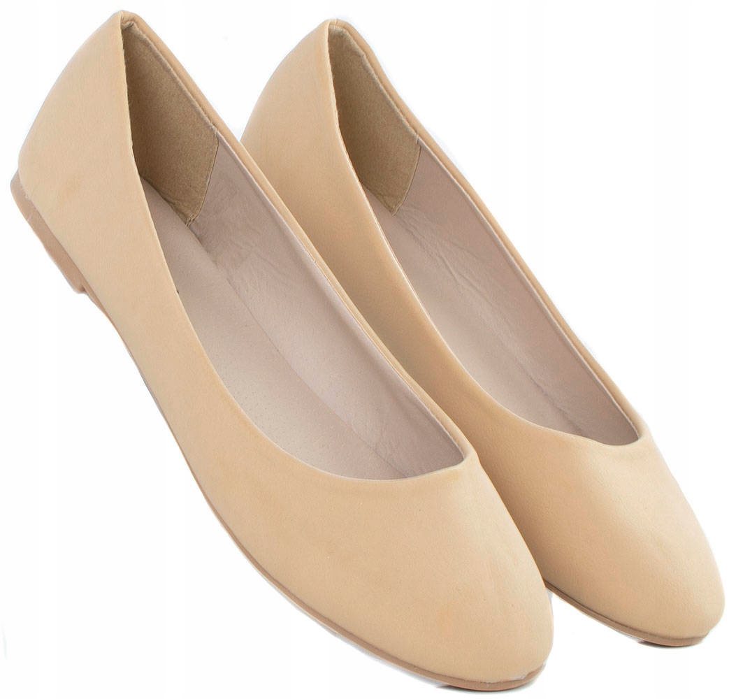 BEŻOWE BALERINY DAMSKIE 38 Płeć kobieta