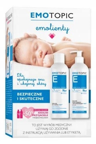 Emotopic Med+ Zestaw Emulsja do kąpieli Balsam do ciała 400 ml 400 ml
