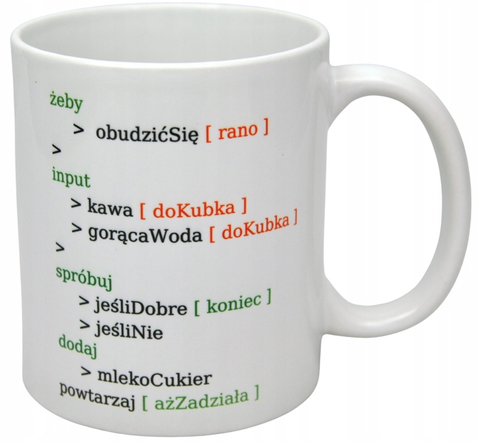 

Kubek Programisty Informatyka Kawa Developer Java