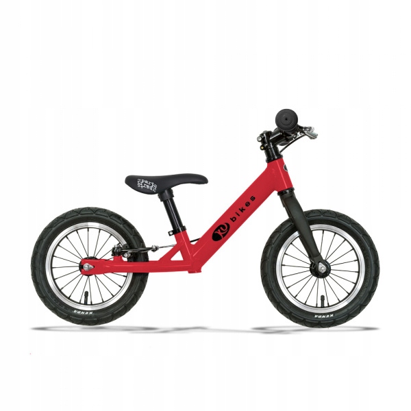 KUbikes 12" Lekki rowerek biegowy dla dzieci Czerwony